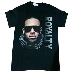 Chris Brown Entertainment Royalty Album Big Face Graphic Tour Tshirt Mens Small